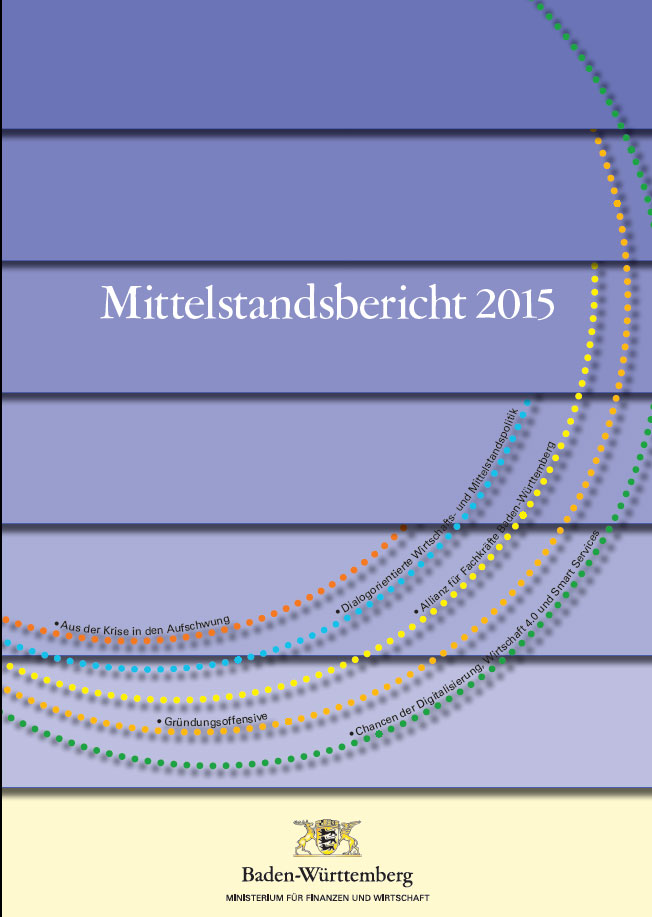 Titel der Brosch&uuml;re Mittelstandsbericht 2015