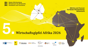 Logo des Wirtschaftsgipfels Afrika - alle Daten stehen im Text