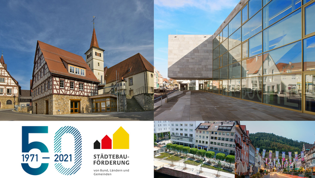 Collage 50 Jahre Städtebauförderung