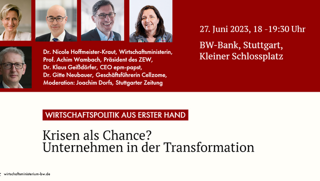 Grafik zur Podiumsdiskussion am 27. Juni 2023