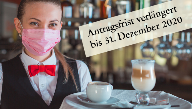Bedienung mit Maske, ©Andrey - stock.adobe.com